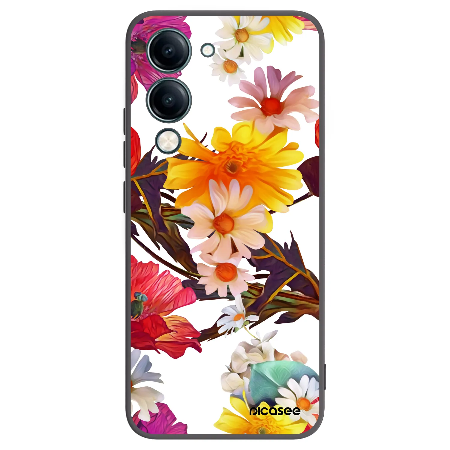 Picasee Vivo Y29s 5G Hülle - Schwarzes Silikon - Meadow