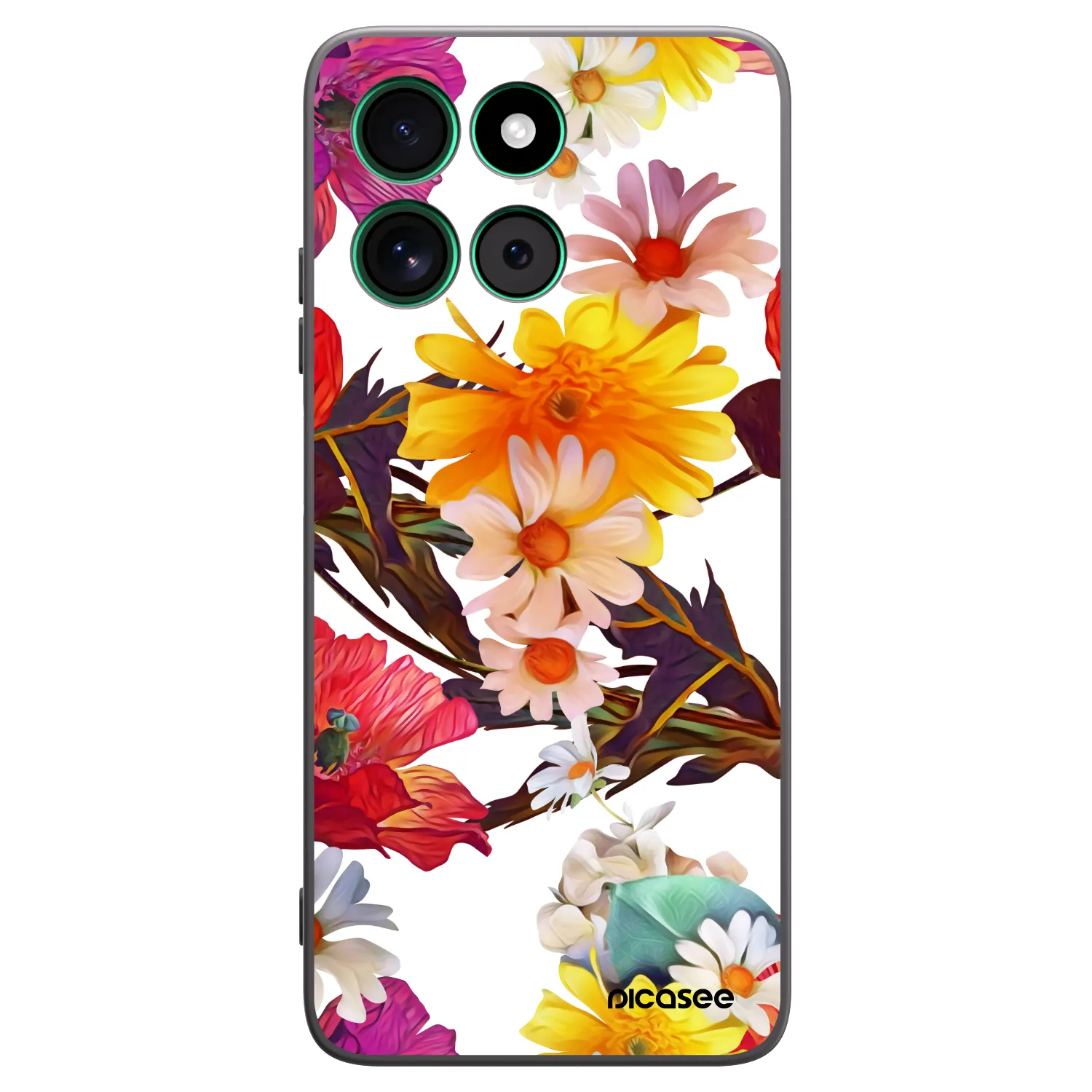 Picasee Motorola Moto G57 Power Hülle - Schwarzes Silikon - Meadow