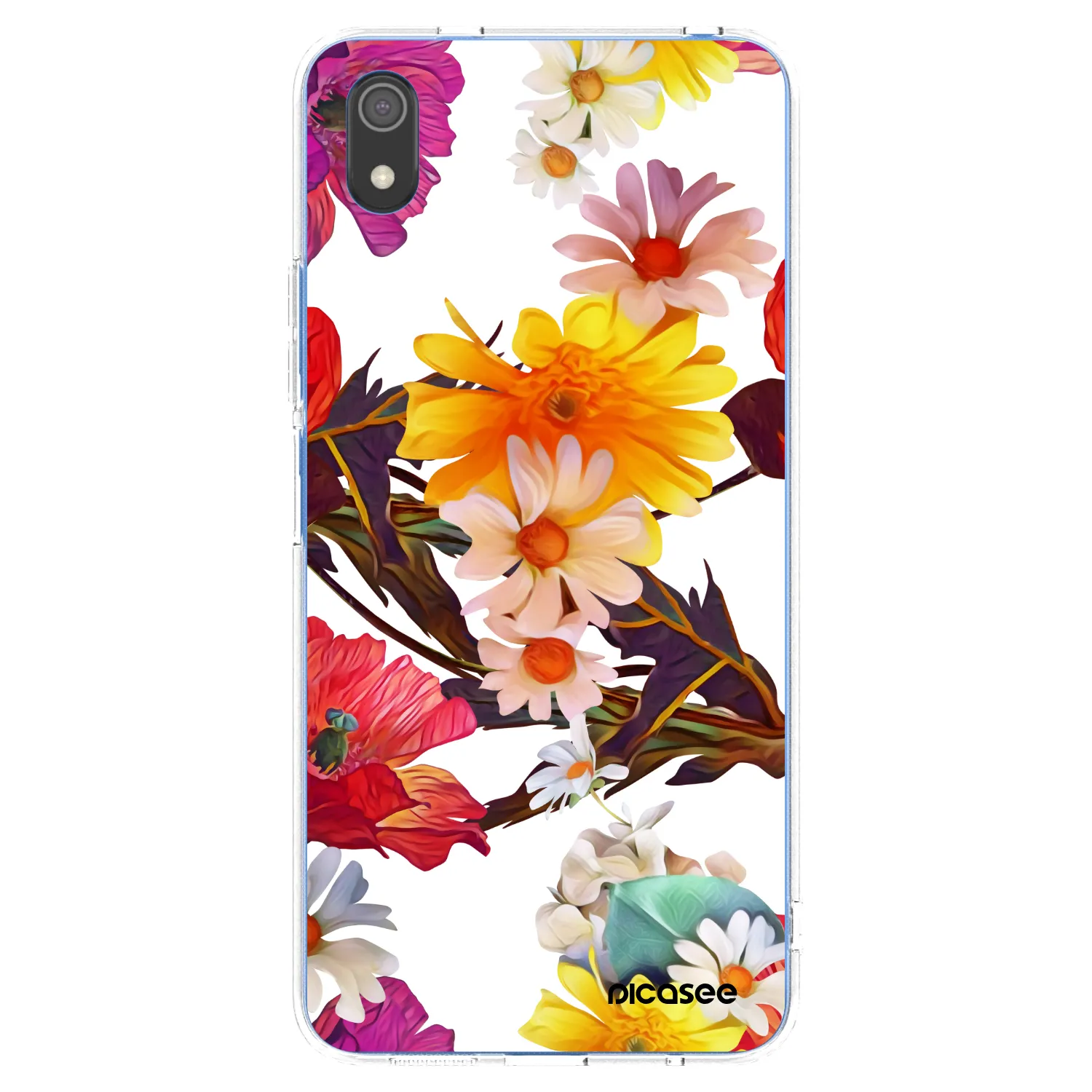 Picasee Xiaomi Redmi 7A Hülle - Transparentes Silikon - Meadow