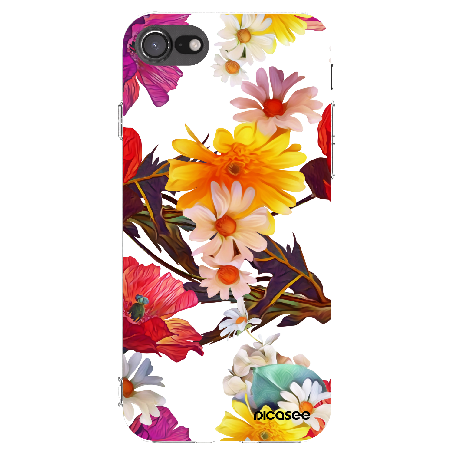 Picasee Apple iPhone 8 Hülle - Transparentes Silikon - Meadow