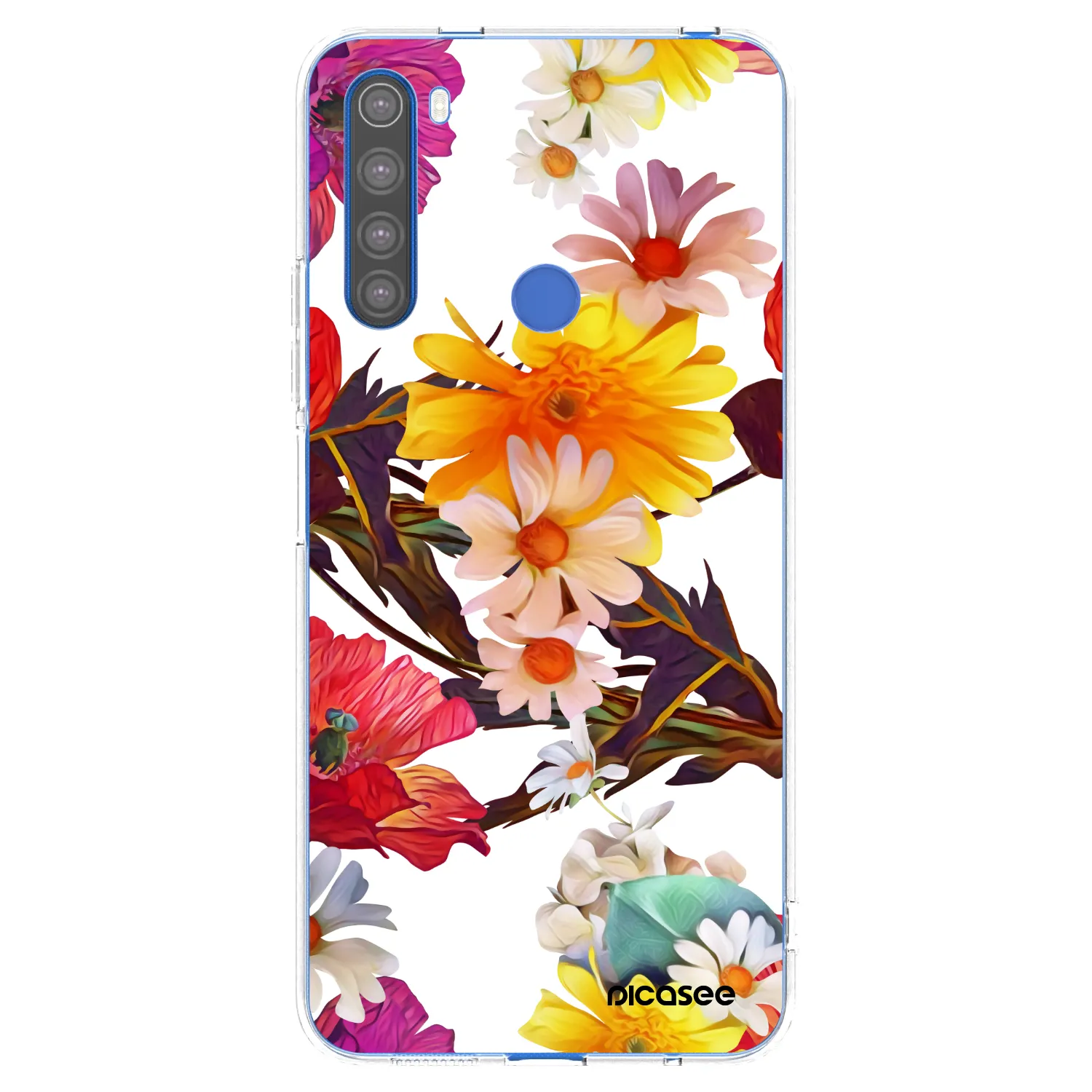 Picasee Xiaomi Redmi Note 8T Hülle - Transparentes Silikon - Meadow