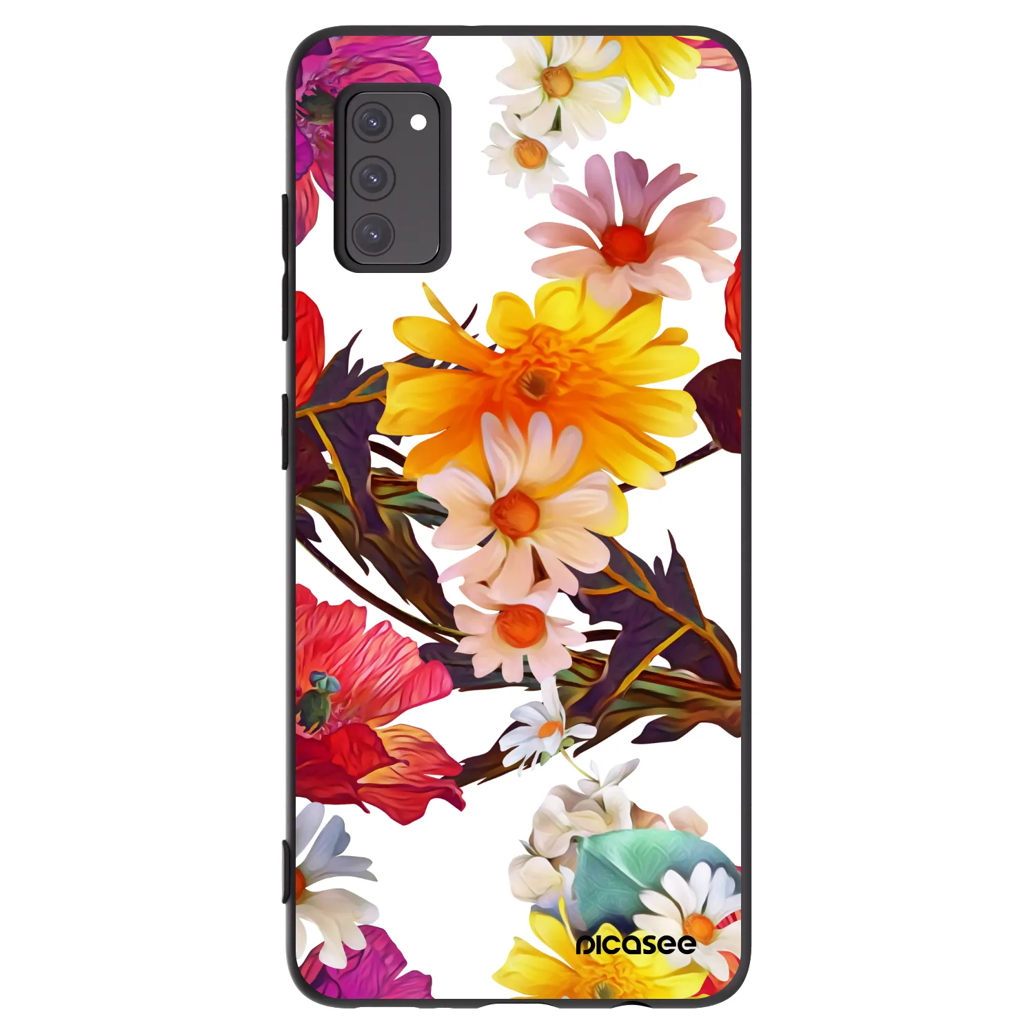 Picasee Samsung Galaxy A41 A415F Hülle - Schwarzes Silikon - Meadow
