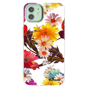 Picasee Apple iPhone 12 Pro Hülle - Transparentes Silikon - Meadow
