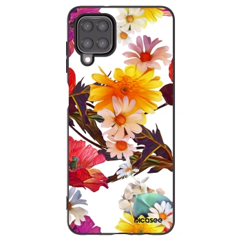 Picasee Samsung Galaxy A12 A125F Hülle - Schwarzes Silikon - Meadow