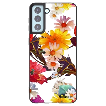 Picasee Samsung Galaxy S21+ 5G G996F Hülle - Schwarzes Silikon - Meadow