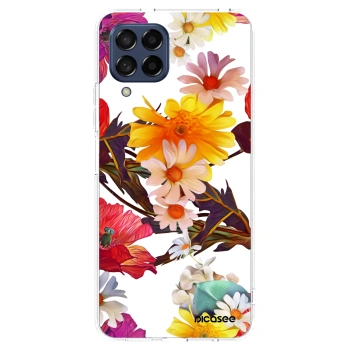 Picasee Samsung Galaxy M53 5G Hülle - Transparentes Silikon - Meadow