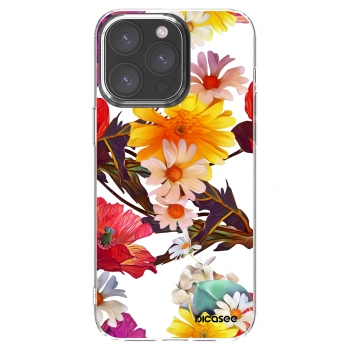 Picasee Apple iPhone 15 Pro Max Hülle - Transparentes Silikon - Meadow