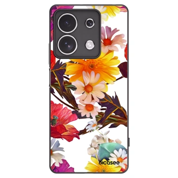 Picasee Xiaomi Redmi Note 13 4G Hülle - Schwarzes Silikon - Meadow