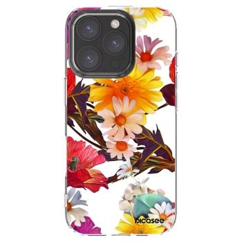 Picasee Apple iPhone 16 Pro Hülle - Transparentes Silikon - Meadow
