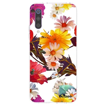 Picasee Xiaomi Mi 9 Hülle - Transparentes Silikon - Meadow