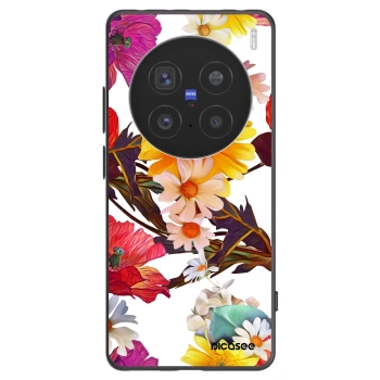 Picasee Vivo X200 Pro Hülle - Schwarzes Silikon - Meadow