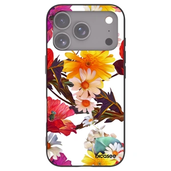 Picasee Apple iPhone 17 Pro Hülle - Schwarzes Silikon - Meadow