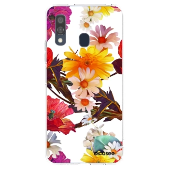 Picasee Samsung Galaxy A40 A405F Hülle - Transparentes Silikon - Meadow