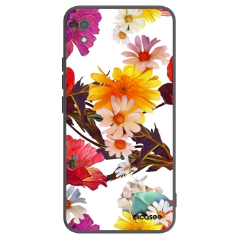 Picasee Xiaomi Redmi 7A Hülle - Schwarzes Silikon - Meadow