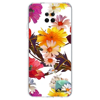 Picasee Xiaomi Redmi Note 9S Hülle - Transparentes Silikon - Meadow
