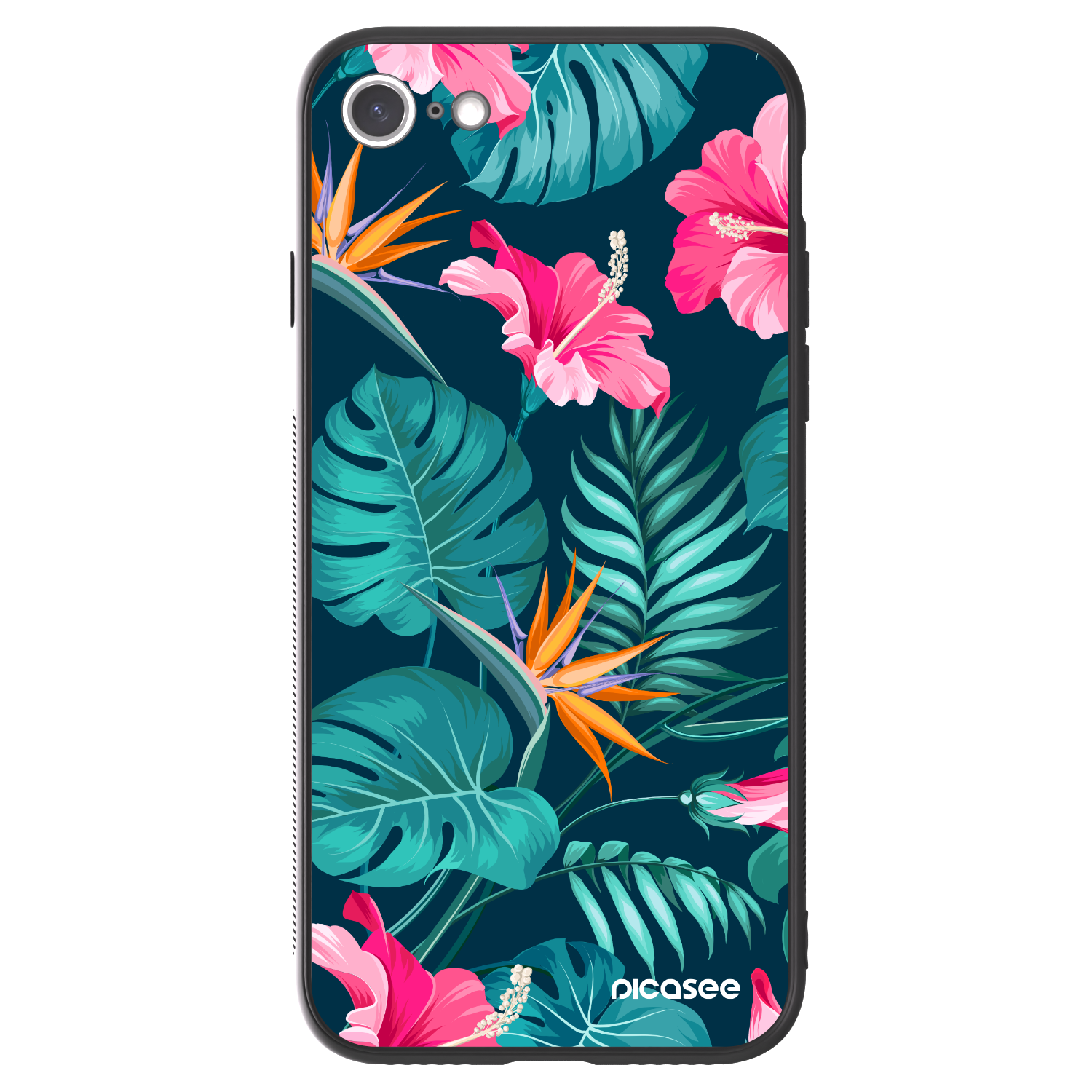 Picasee ULTIMATE CASE für Apple iPhone SE 2020 - Pink Monstera