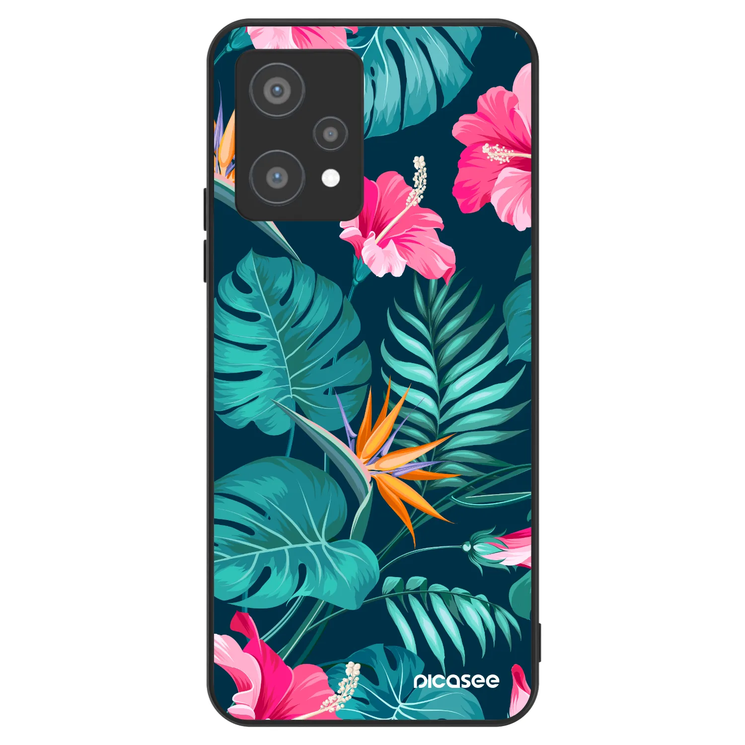 Picasee ULTIMATE CASE für Realme 9 Pro 5G - Pink Monstera