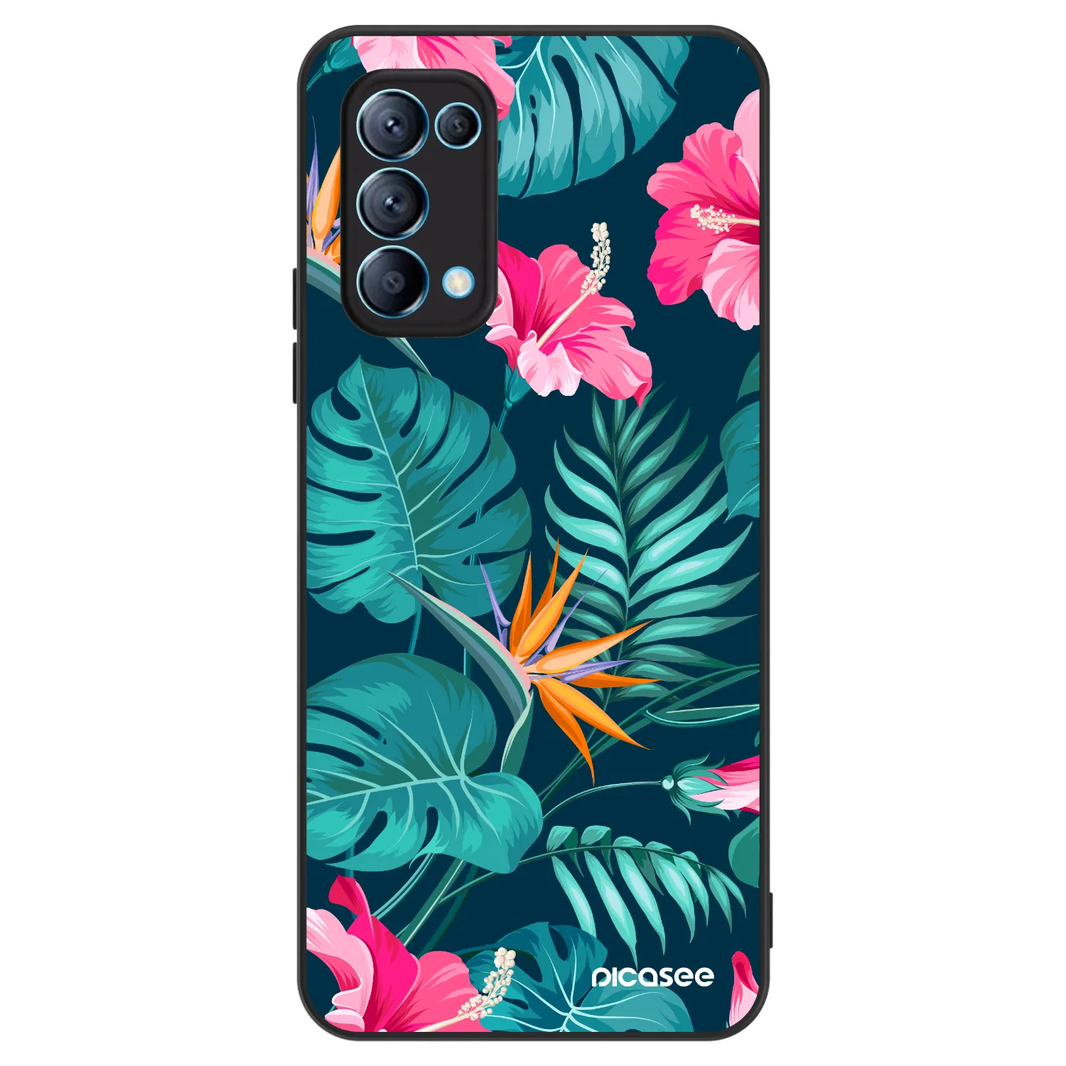 Picasee ULTIMATE CASE für OPPO Reno 5 5G - Pink Monstera