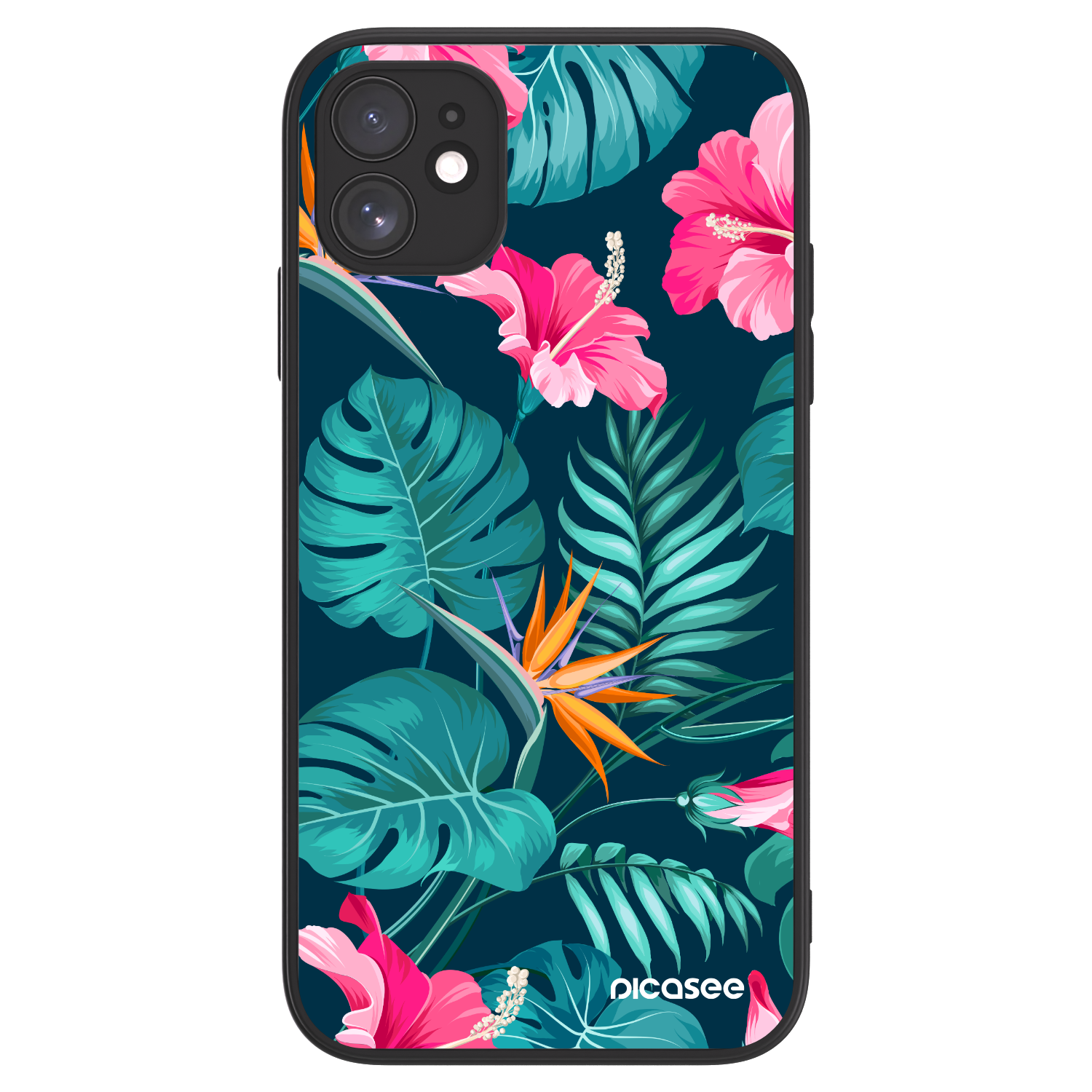 Picasee ULTIMATE CASE MagSafe für Apple iPhone 11 - Pink Monstera