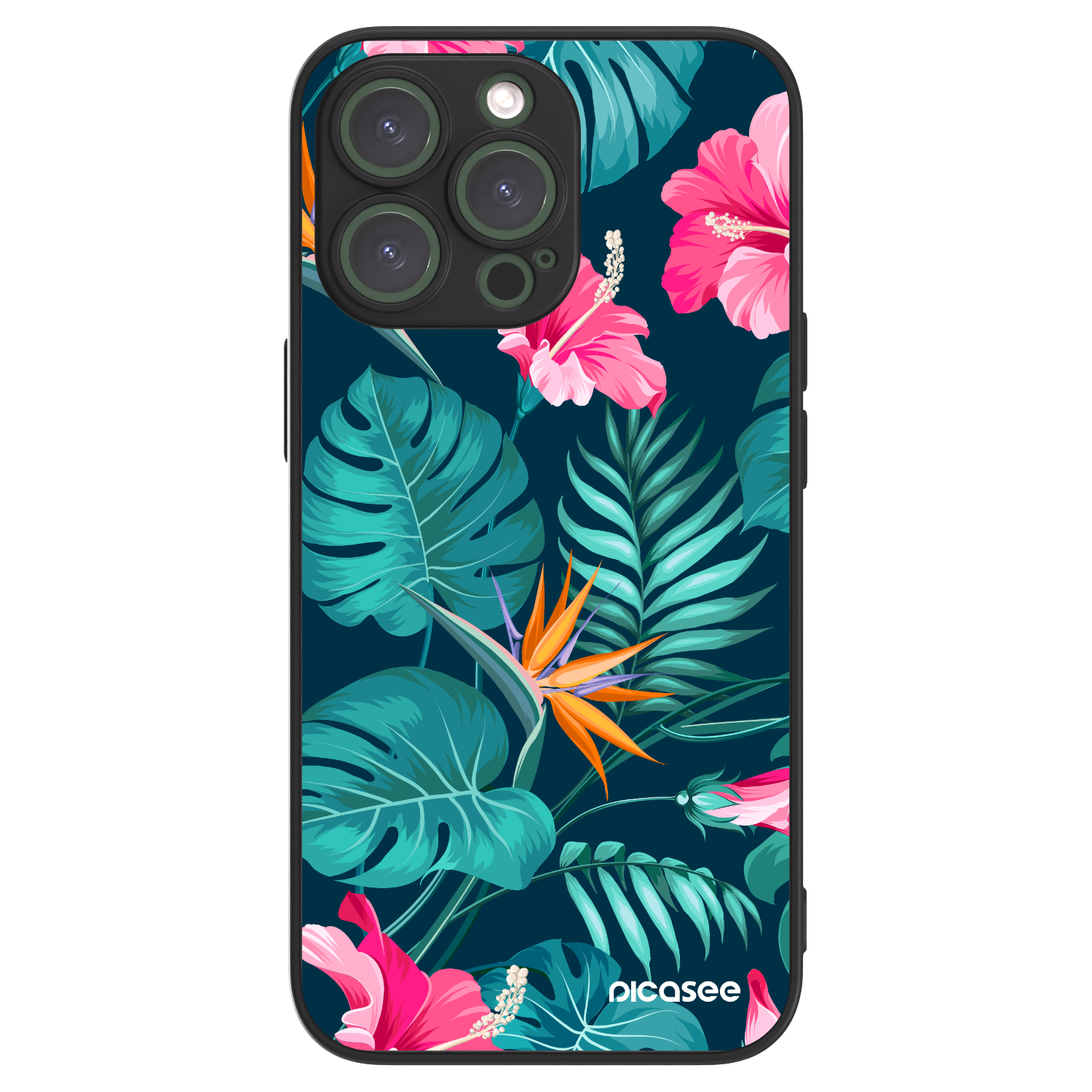 Picasee ULTIMATE CASE MagSafe für Apple iPhone 13 Pro - Pink Monstera
