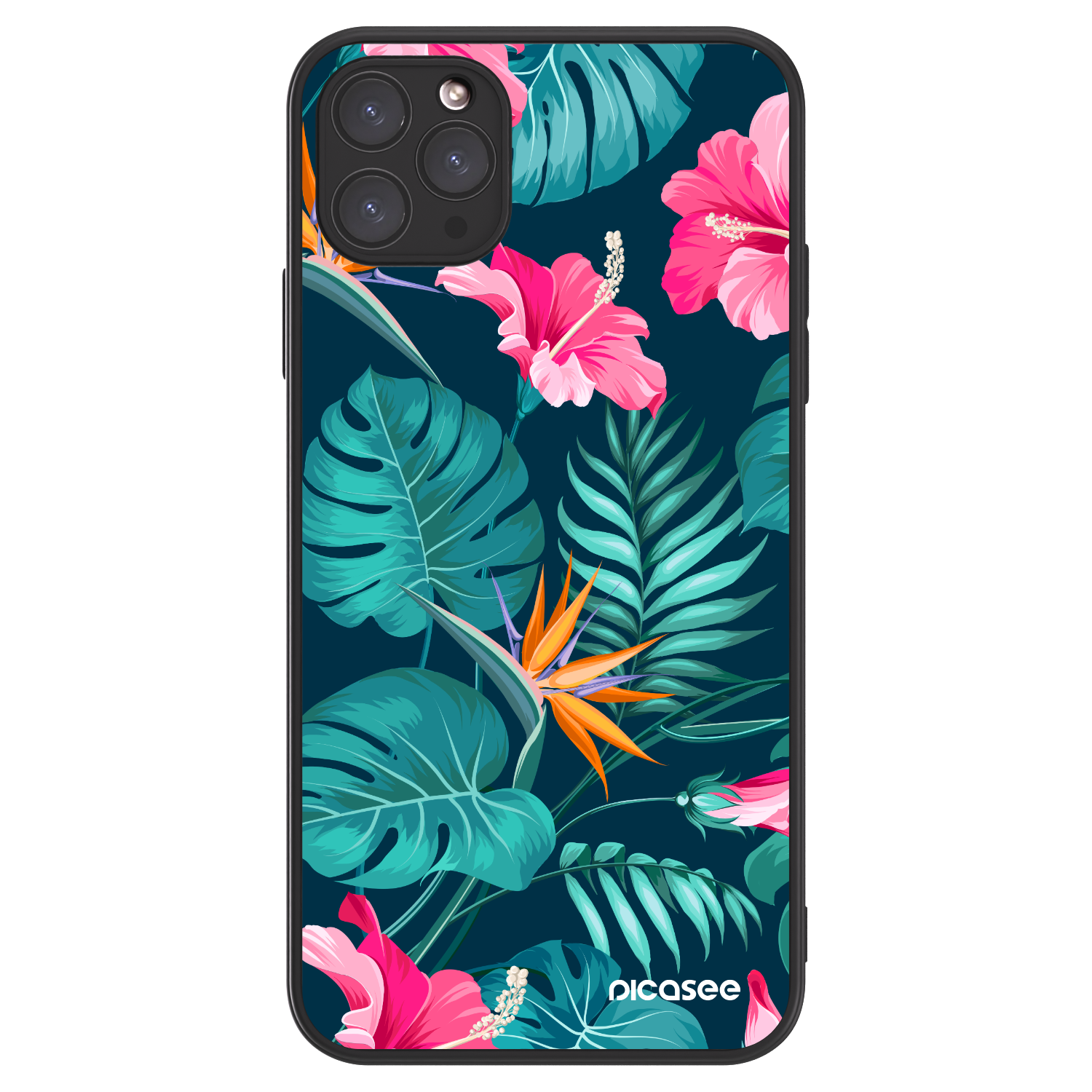 Picasee ULTIMATE CASE MagSafe für Apple iPhone 11 Pro Max - Pink Monstera