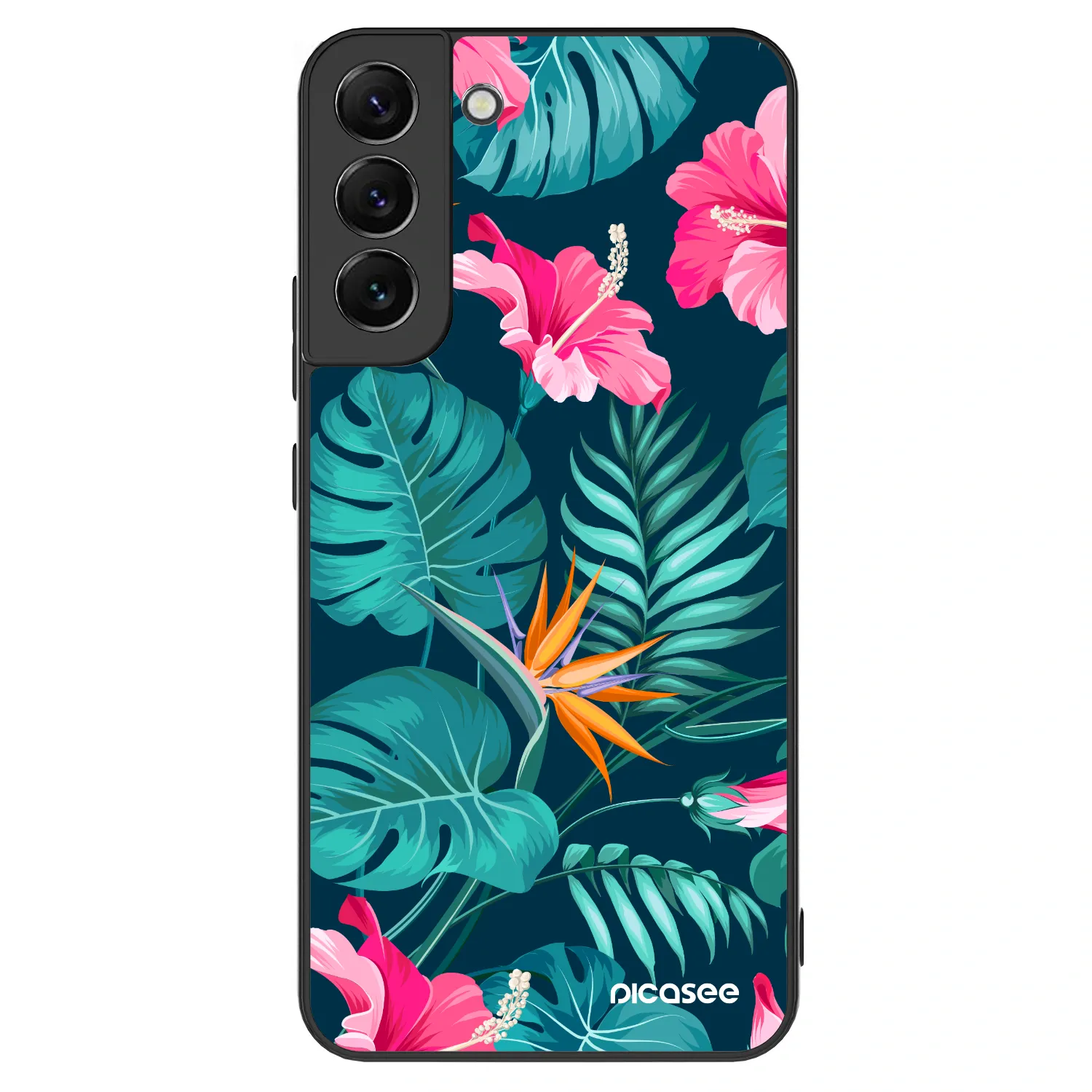 Picasee ULTIMATE CASE PowerShare für Samsung Galaxy S22+ 5G - Pink Monstera