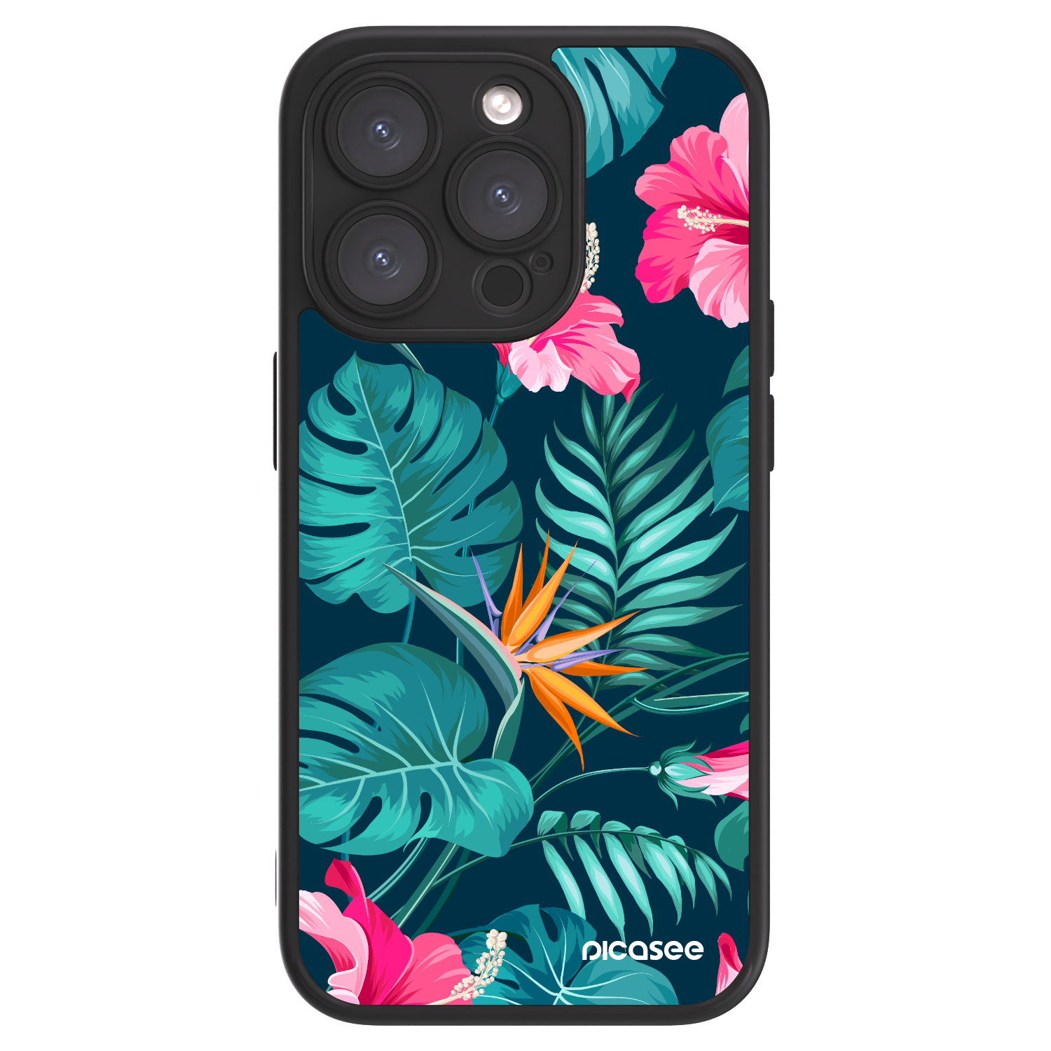 Picasee ULTIMATE CASE für Apple iPhone 15 Pro - Pink Monstera