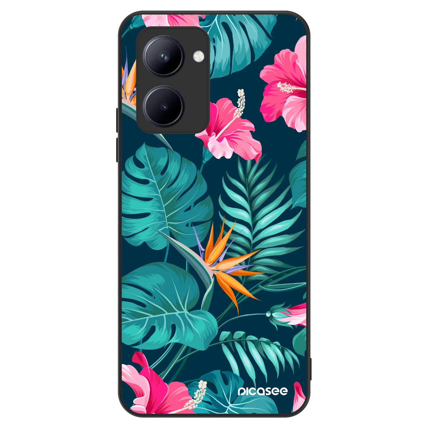 Picasee ULTIMATE CASE für Realme C33 (2023) - Pink Monstera