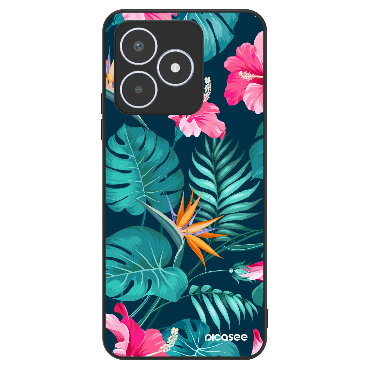 Picasee ULTIMATE CASE für Realme C53 - Pink Monstera