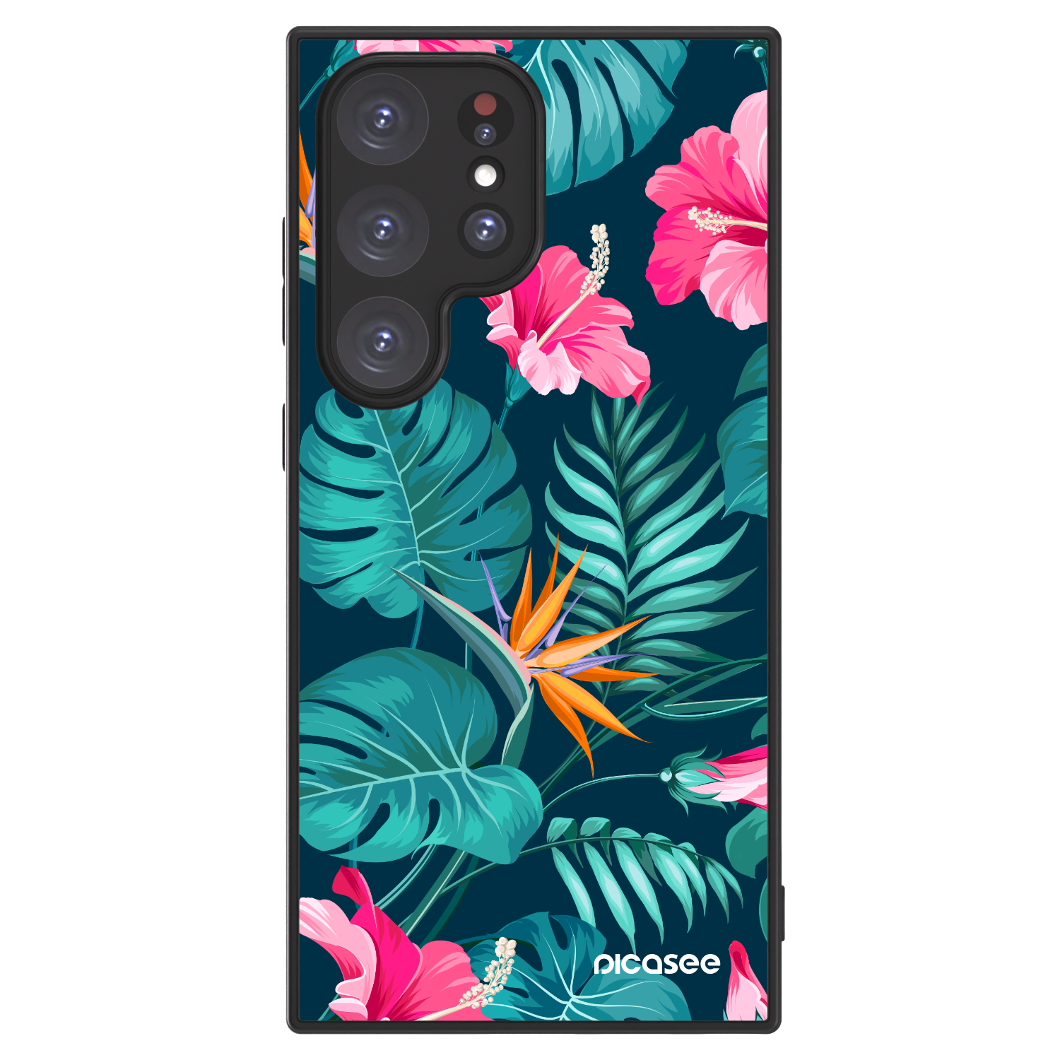 Picasee ULTIMATE CASE PowerShare für Samsung Galaxy S24 Ultra S928B 5G - Pink Monstera