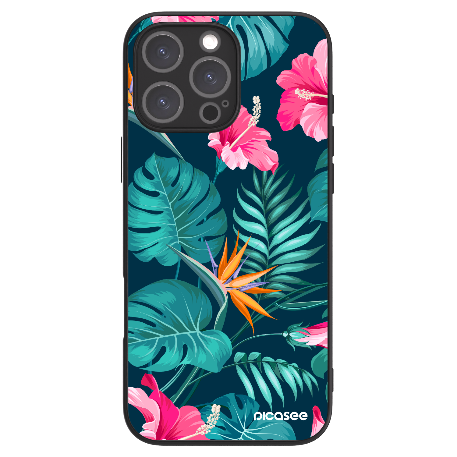Picasee ULTIMATE CASE MagSafe für Apple iPhone 16 Pro Max - Pink Monstera