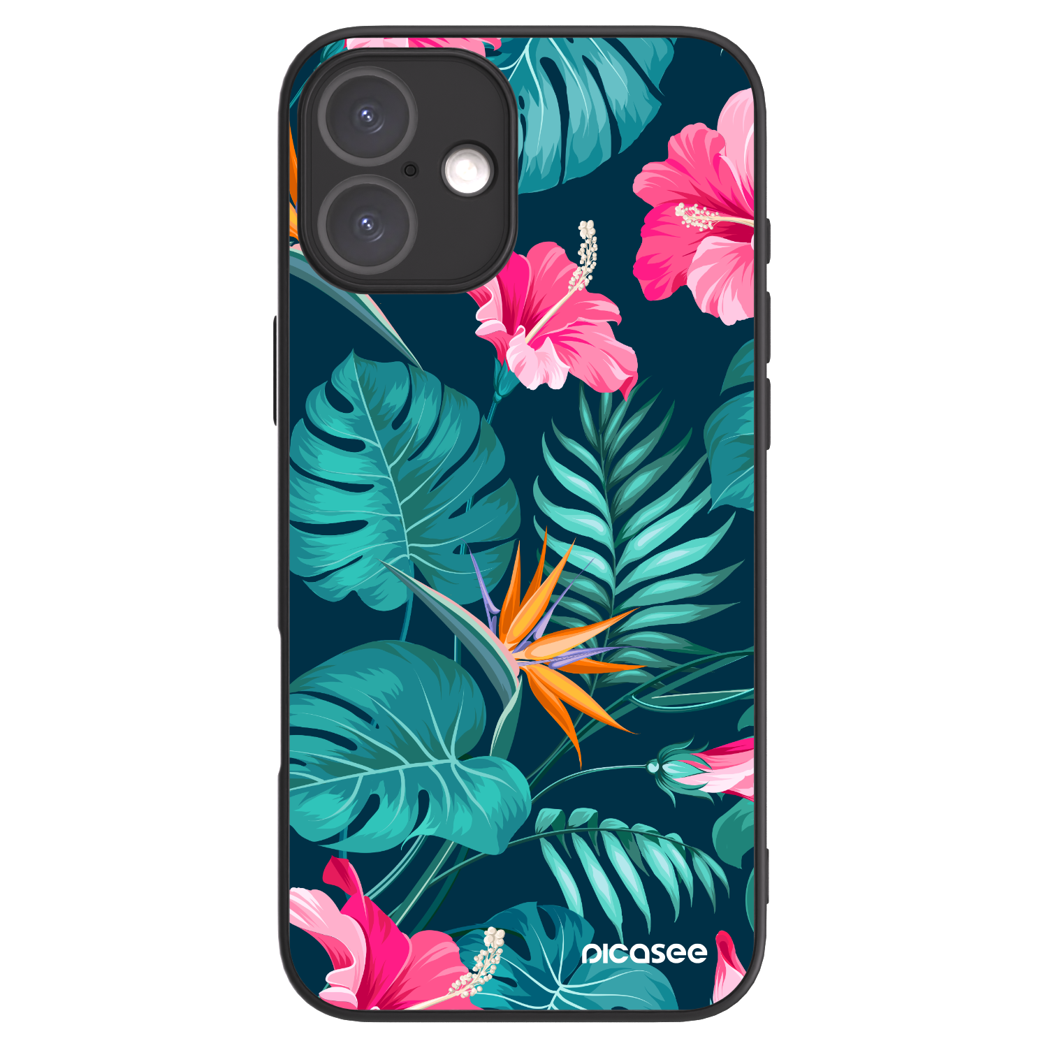 Picasee ULTIMATE CASE MagSafe für Apple iPhone 16 Plus - Pink Monstera