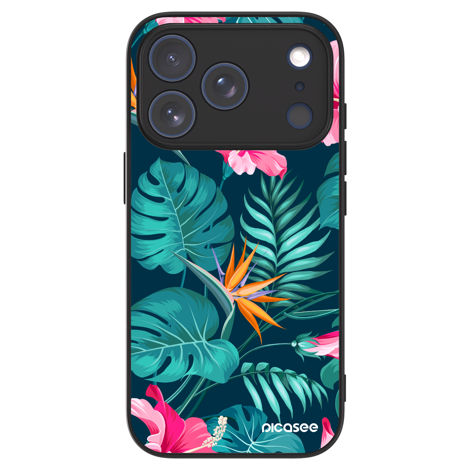 Picasee ULTIMATE CASE MagSafe für Apple iPhone 17 Pro - Pink Monstera
