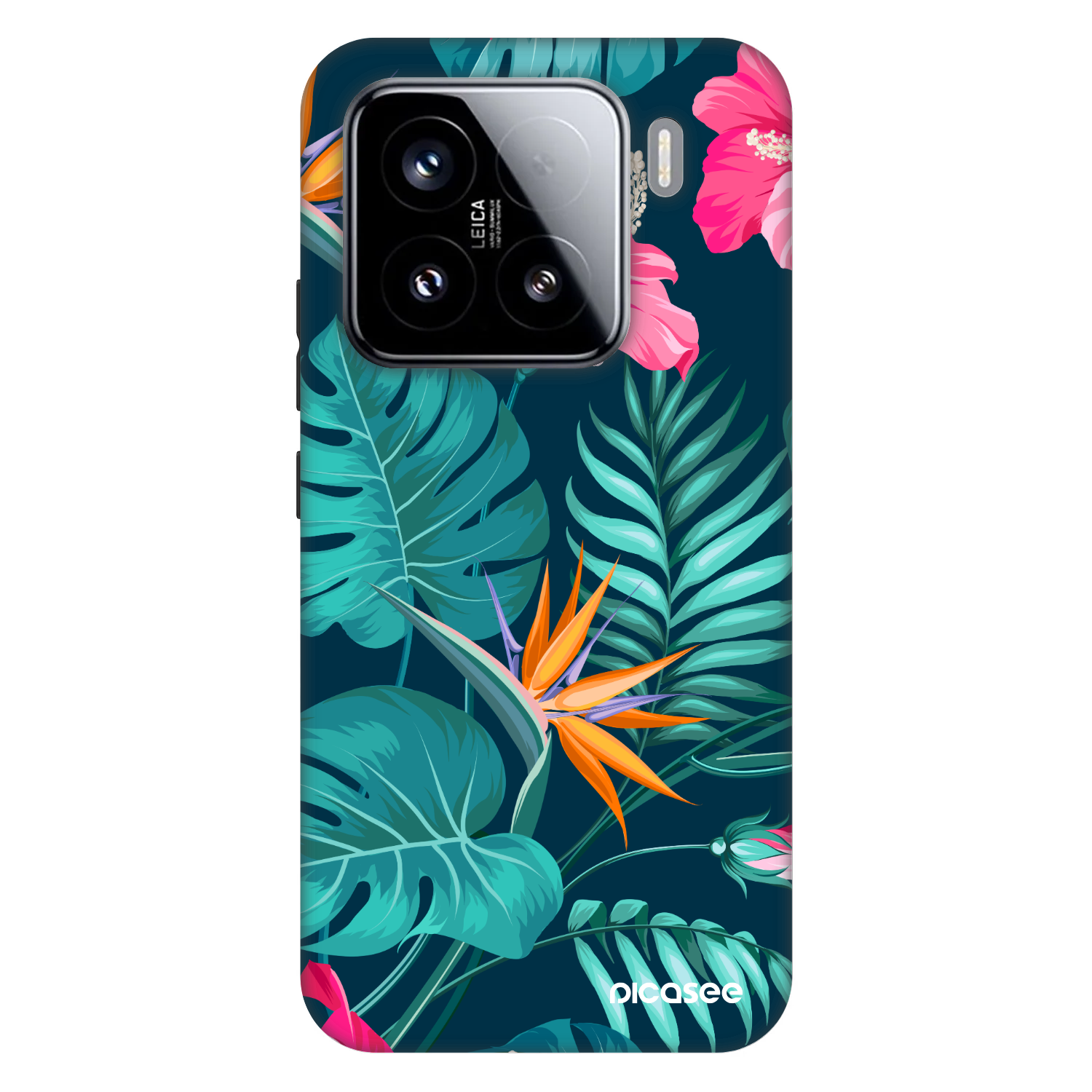 Picasee Fashion Case für Xiaomi 15 - Pink Monstera