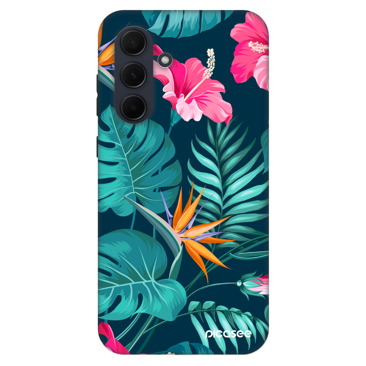 Picasee Fashion Case für Samsung Galaxy A35 5G A356B - Pink Monstera