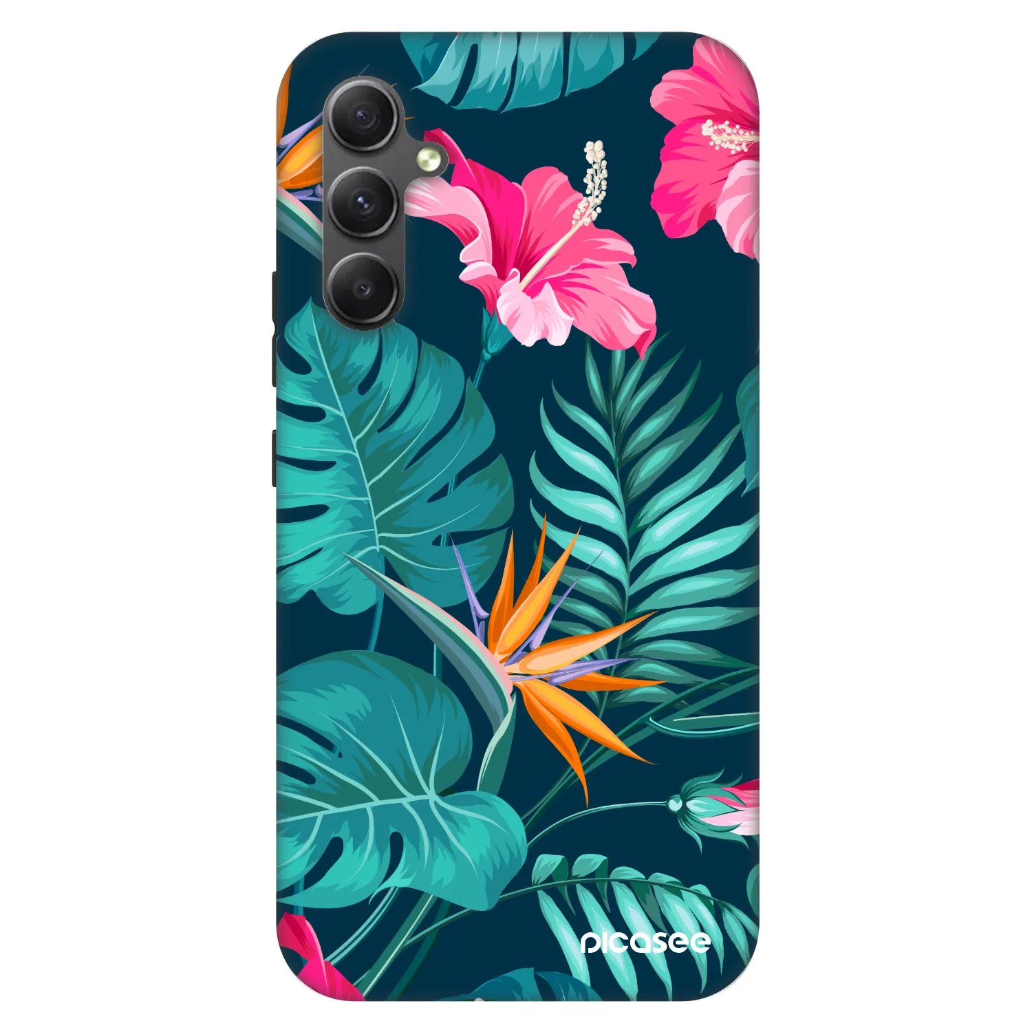 Picasee Fashion Case für Samsung Galaxy A34 5G A346B - Pink Monstera