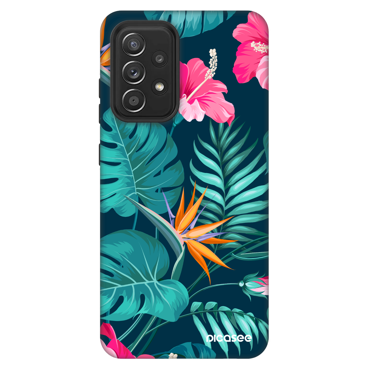 Picasee Fashion Case für Samsung Galaxy A52 5G A525F - Pink Monstera