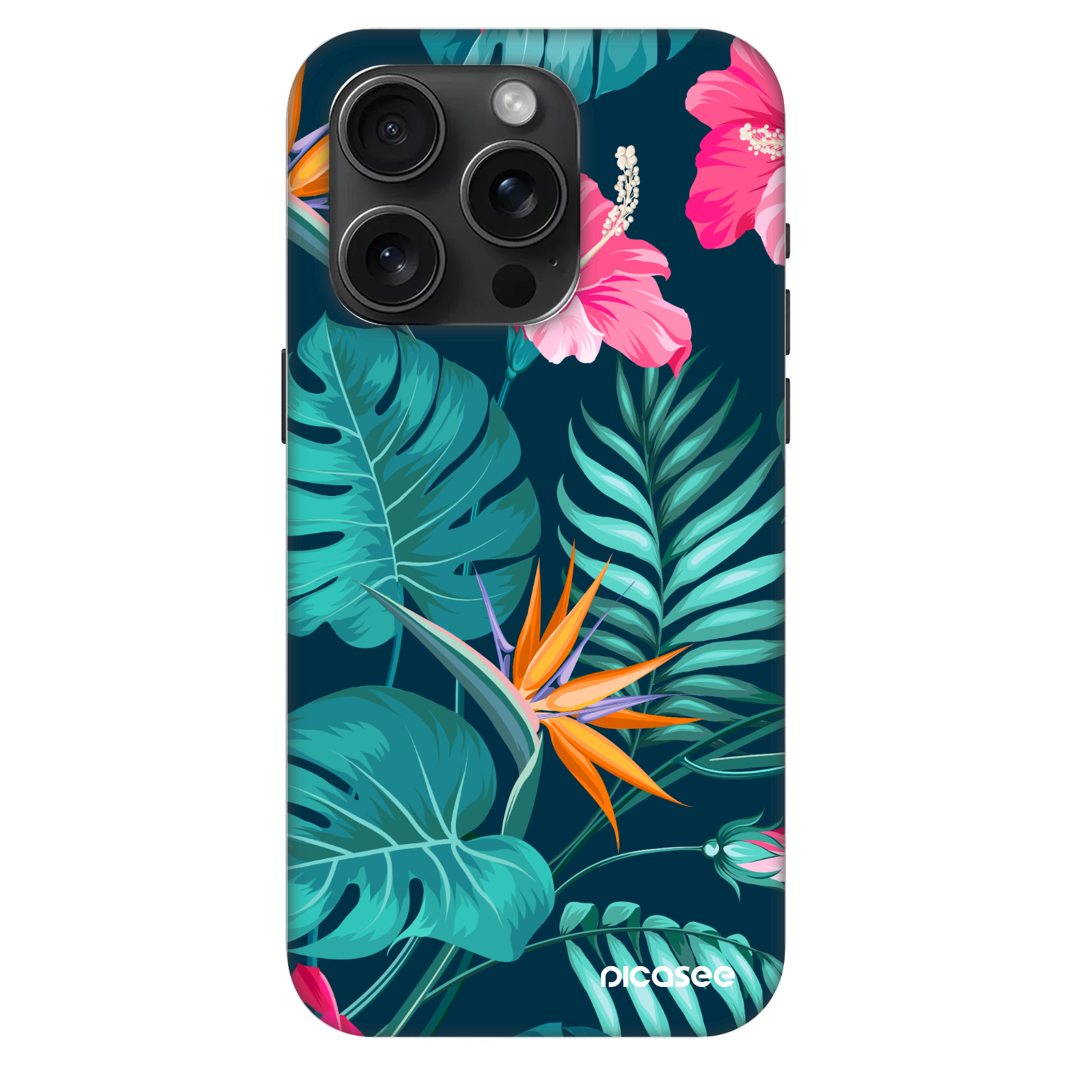 Picasee Fashion Case MagSafe für Apple iPhone 15 Pro - Pink Monstera