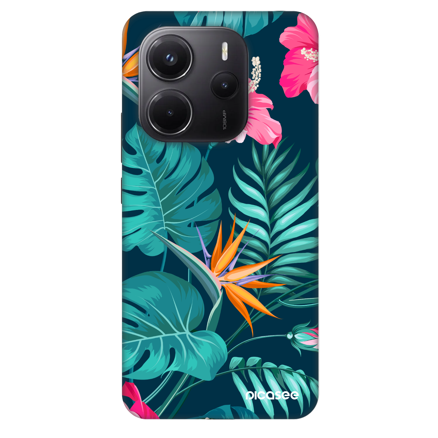 Picasee Fashion Case für Xiaomi Redmi Note 14 4G - Pink Monstera