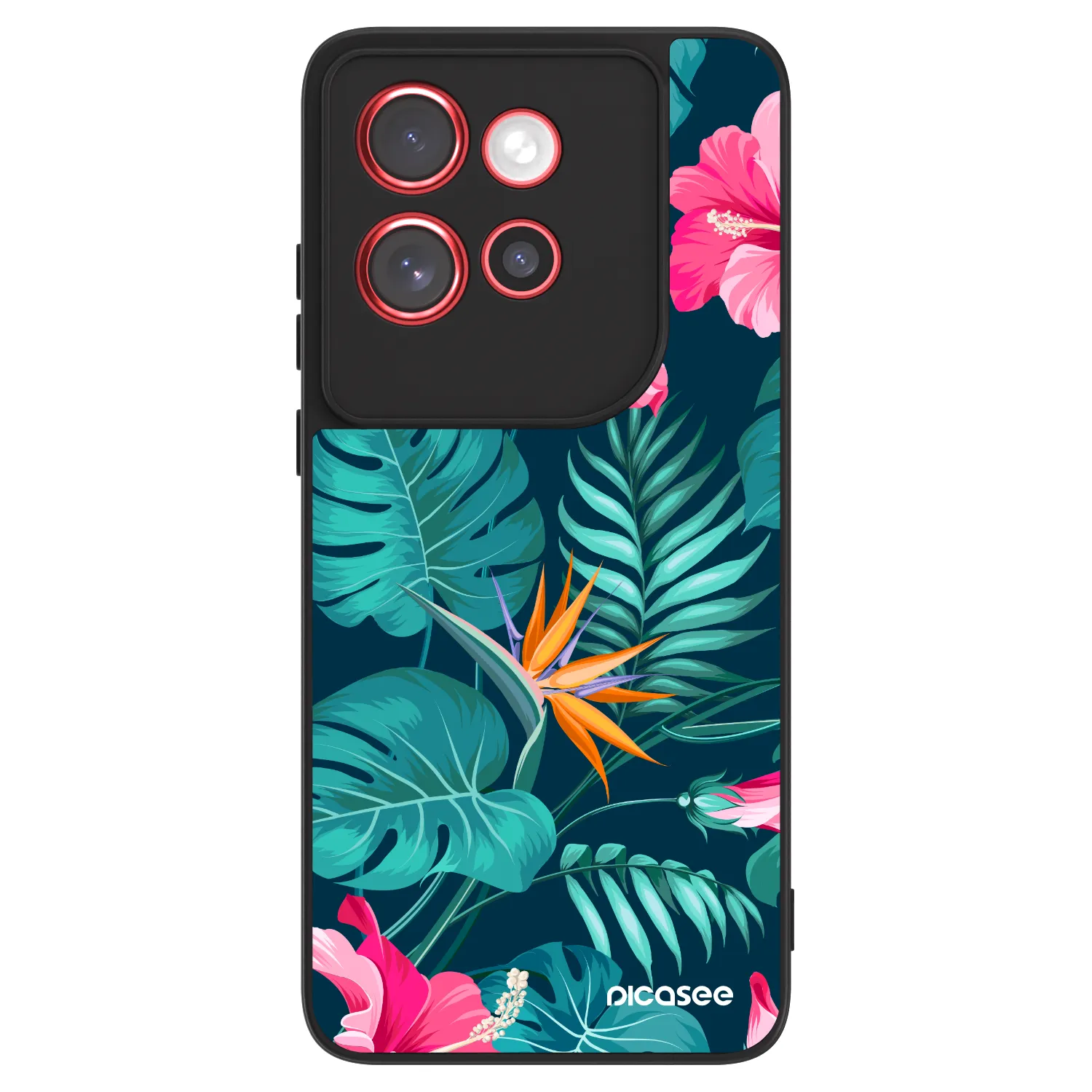 Picasee ULTIMATE CASE für Motorola Edge 60 Neo 5G - Pink Monstera