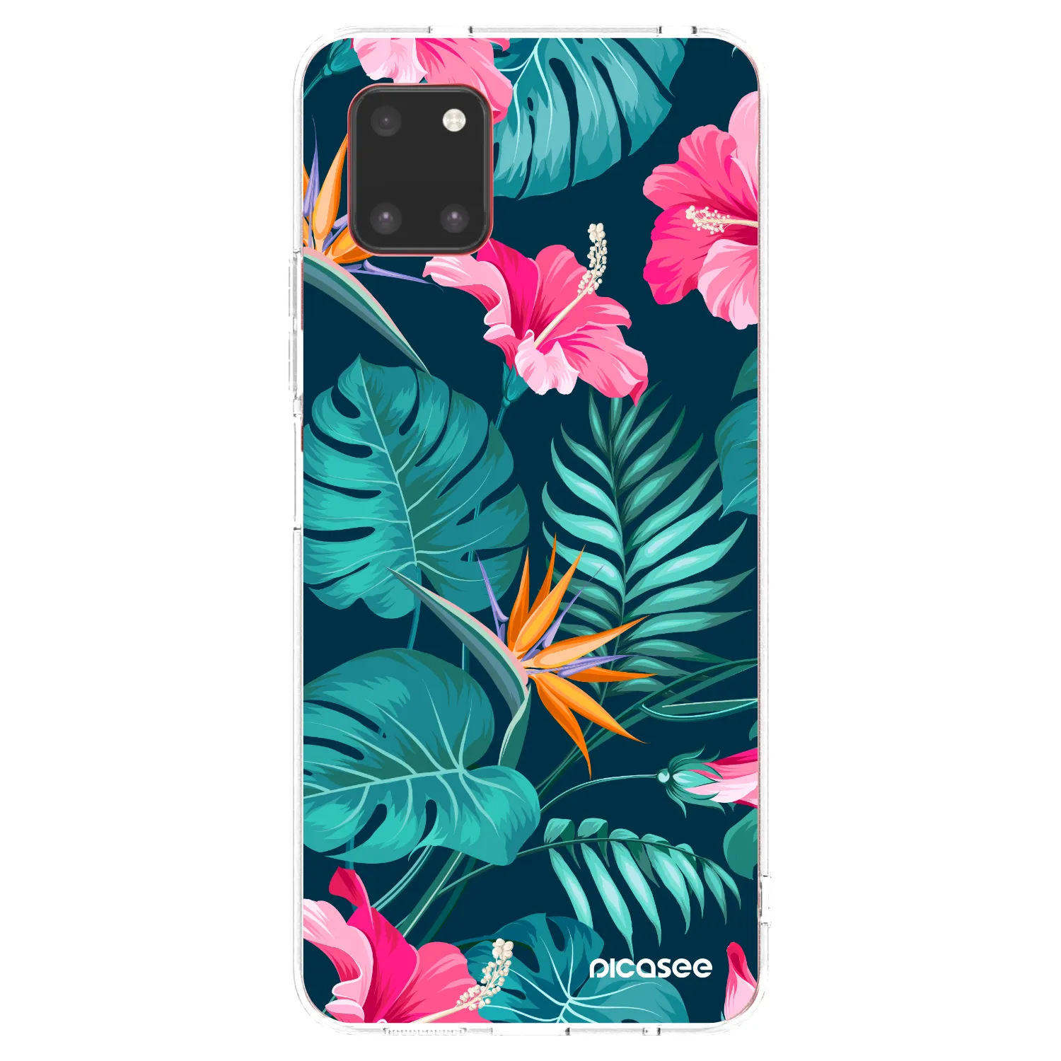 Picasee Samsung Galaxy Note 10 Lite N770F Hülle - Transparentes Silikon - Pink Monstera
