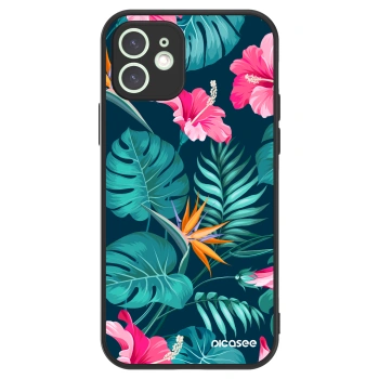 Picasee ULTIMATE CASE für Apple iPhone 12 - Pink Monstera