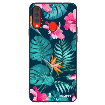 Hülle für Samsung Galaxy A20s - Pink Monstera