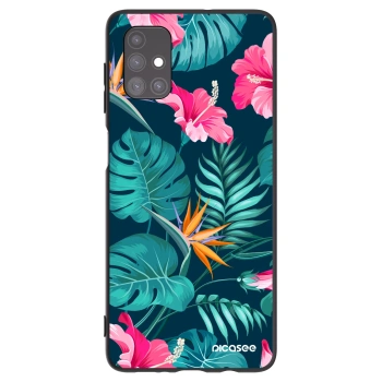 Hülle für Samsung Galaxy M51 M515F - Pink Monstera