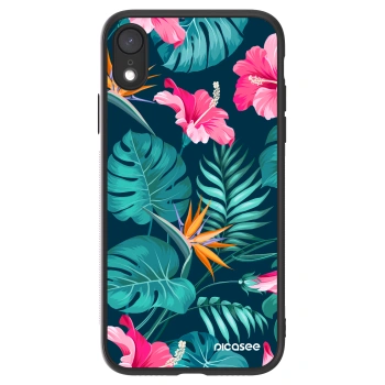 Picasee ULTIMATE CASE für Apple iPhone XR - Pink Monstera