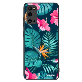 Hülle für Samsung Galaxy S20 G980F - Pink Monstera