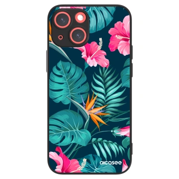 Picasee ULTIMATE CASE für Apple iPhone 13 mini - Pink Monstera