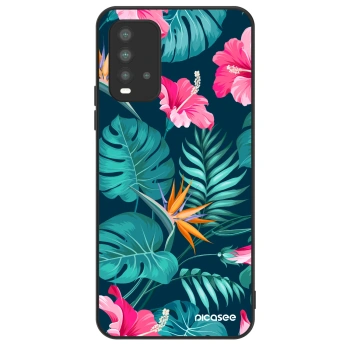 Hülle für Xiaomi Redmi 9T - Pink Monstera