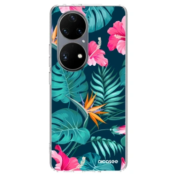 Hülle für Huawei P50 - Pink Monstera