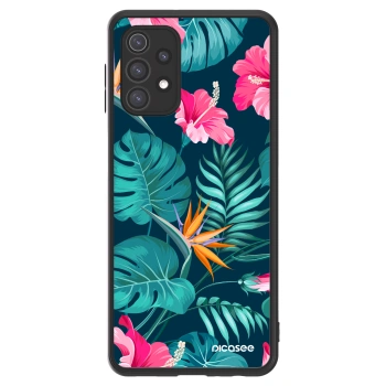 Picasee ULTIMATE CASE für Samsung Galaxy A32 5G A326B - Pink Monstera
